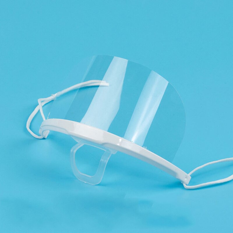 10 Pcs Transparante Maskers Fabriek Prijs Permanente Catering Voedsel Hotel Plastic Keuken Restaurant Maskers