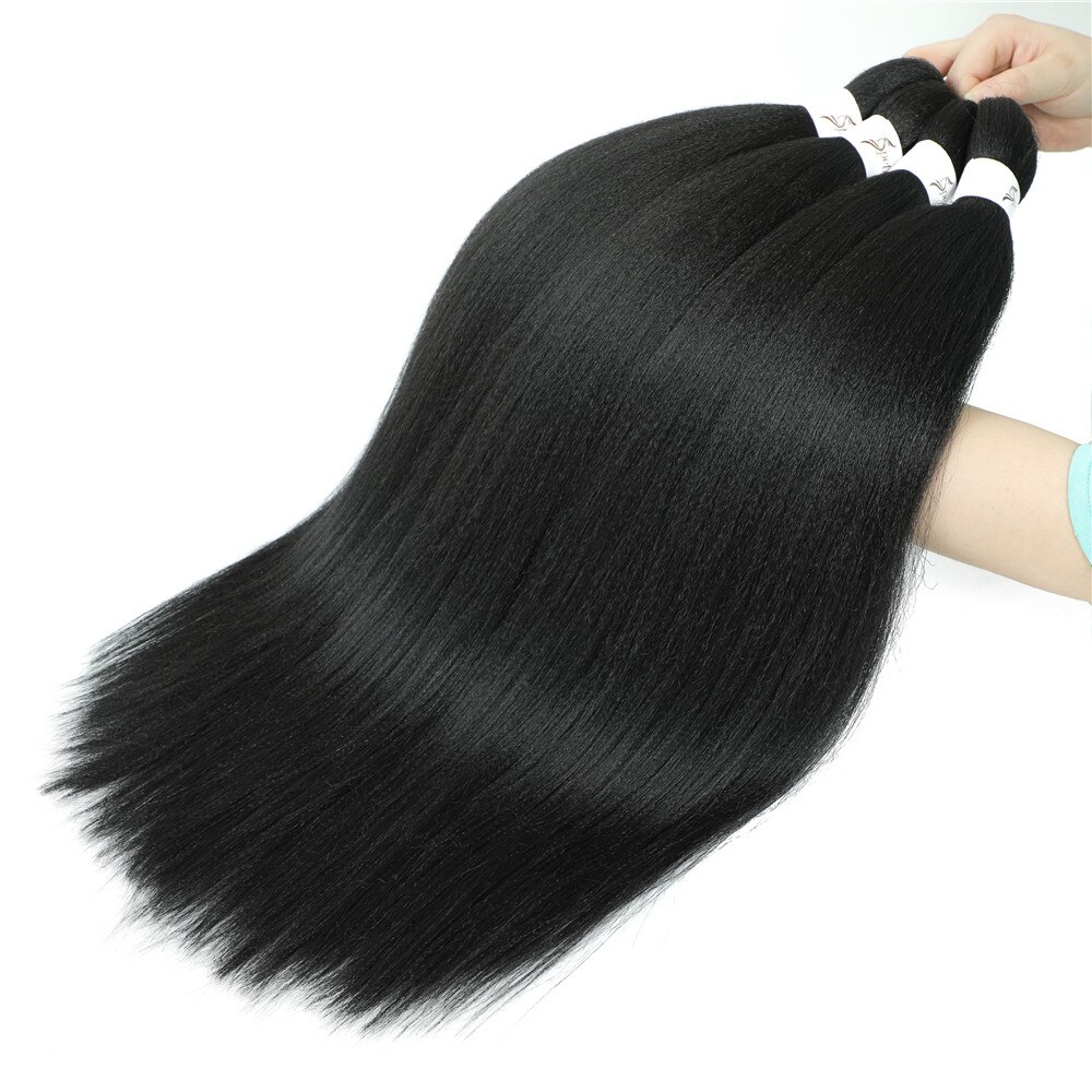 Pre Stretched Braiding Hair Soft Yaki Straight Synthetic Extensions Crochet Braids SOKU Synthetic Braiding Hair For Braids Twist