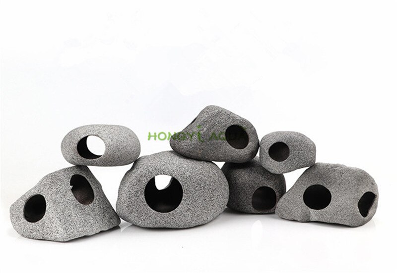 Fish tank landscaping Clay pot Shrimp Cixi Dodging tank Breeding fish nest Shaped rock Aquarium supplies