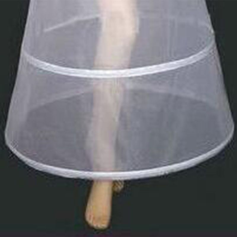 femmes mariée 2 cerceaux complet Slip jupon une couche élastique Empire taille robe de mariée Crinoline sous-jupe
