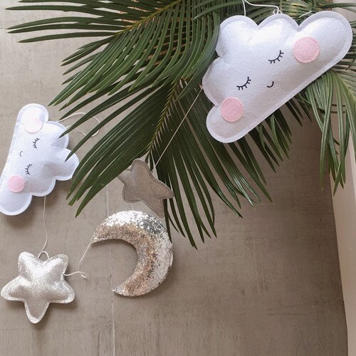 eins nordisch Wolke Regenbogen Neugeborenen Baby in sterben Krippe Kleinkind Zimmer Dekor Fotografie Requisiten Baby Schlafzimmer Dekoration Befriedung Spielzeug