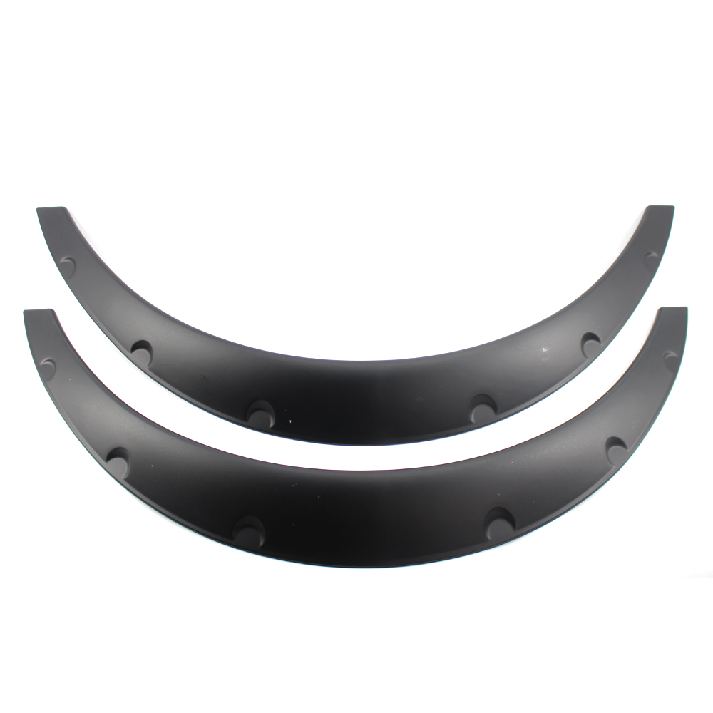 4pcs Car SUV Polyurethane Body Wheel Eyebrow Fender Flares Flexible Durable Universal Wheel Eyebrow