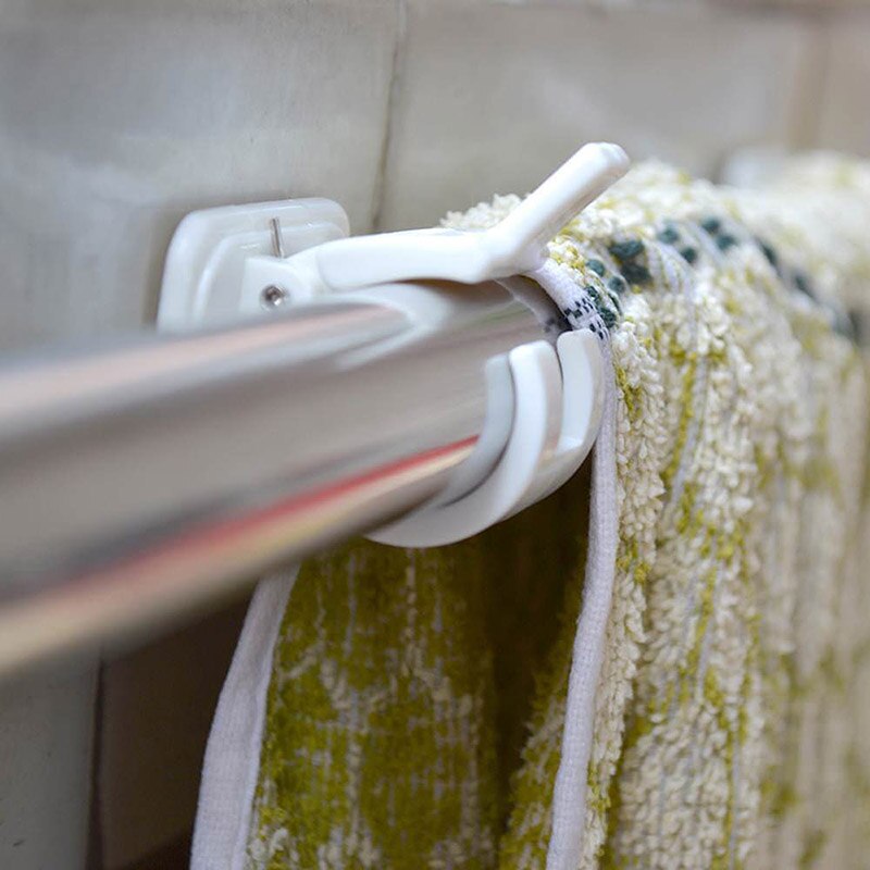 Selbst Klebe Haken Vorhang Stange Pole Gardinen Haken Halfter Befestigungen Stange Halfter Starke Dauerhafte Halterung Schiene
