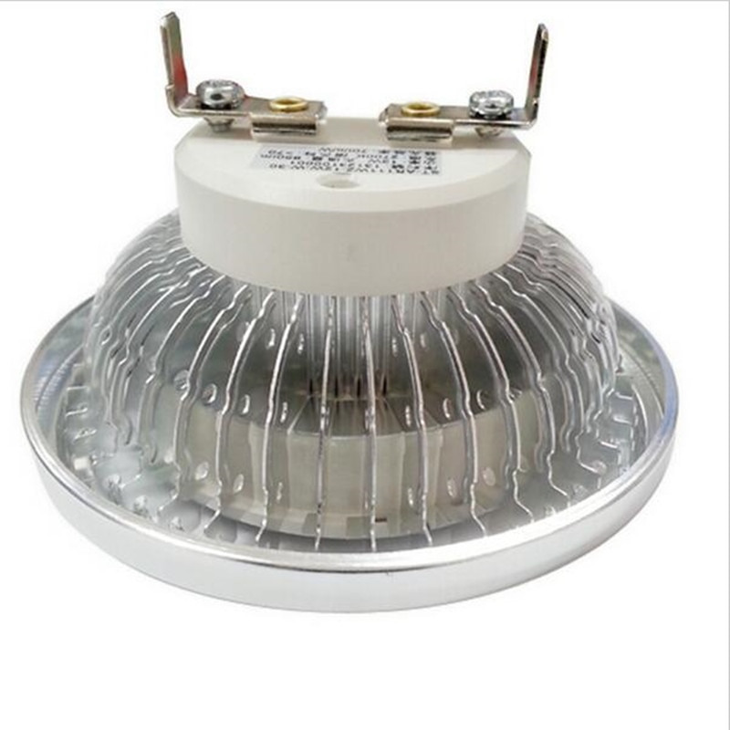 Bombilla LED AR111 regulable, 10W, G53, alta potencia, QR111 ES111, lámpara LED AC110V AC220V AC230V DC12V AR111, lámparas de foco LED, 10W COB G53