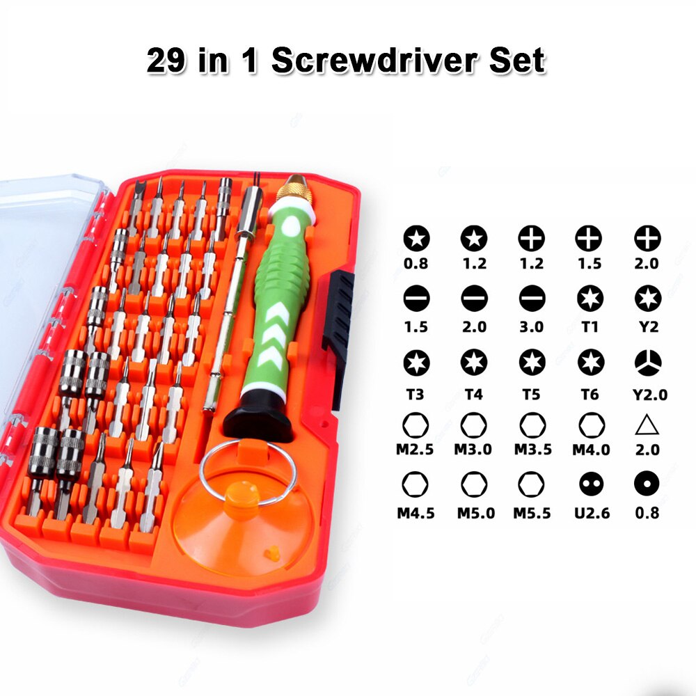 29 in 1 Multifunction Cell Phone Repair Tools Kit Precision Screwdriver Set For Huawei Honor 9x 10 Lite Repair For Xiaomi Redmi: 29 in 1