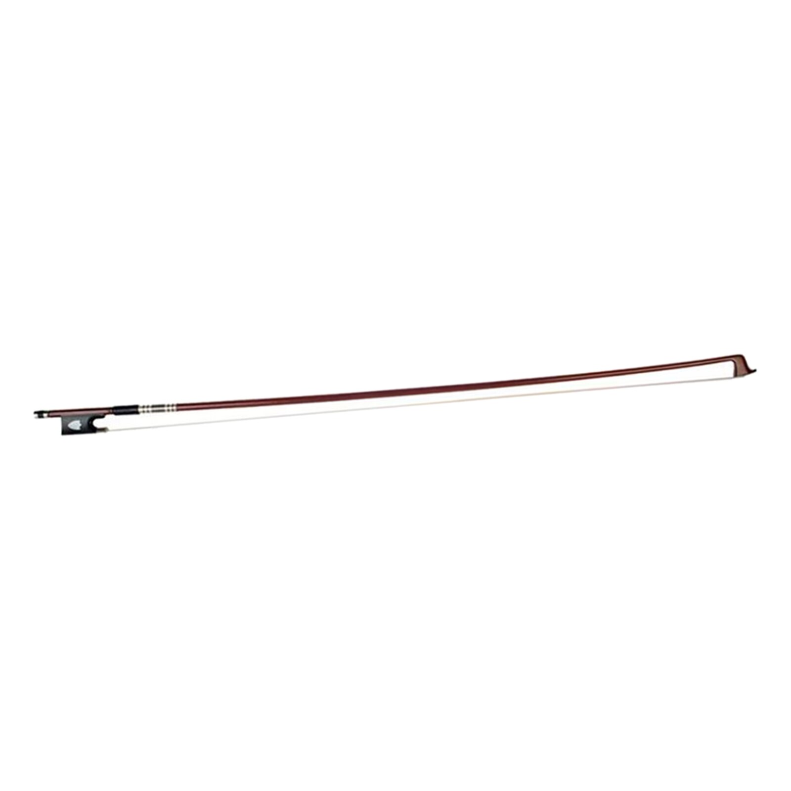 Violin Bow 4/4 VINGOBOW Pernambuco Size - Concert Level, Ebony Frog, Natural White Horsehair, Great Balance & Response Pernambuco Violin Bow