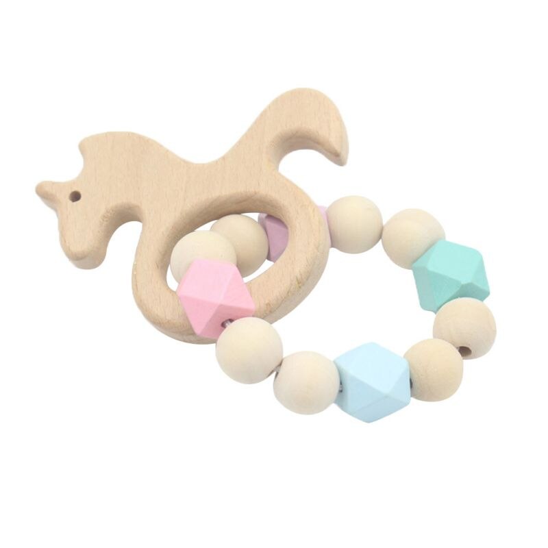 NewBaby Beißring Armband Molaren Stick Ungiftig Silikon Biss Stick Niedlichen Cartoon-Muster Spielzeug