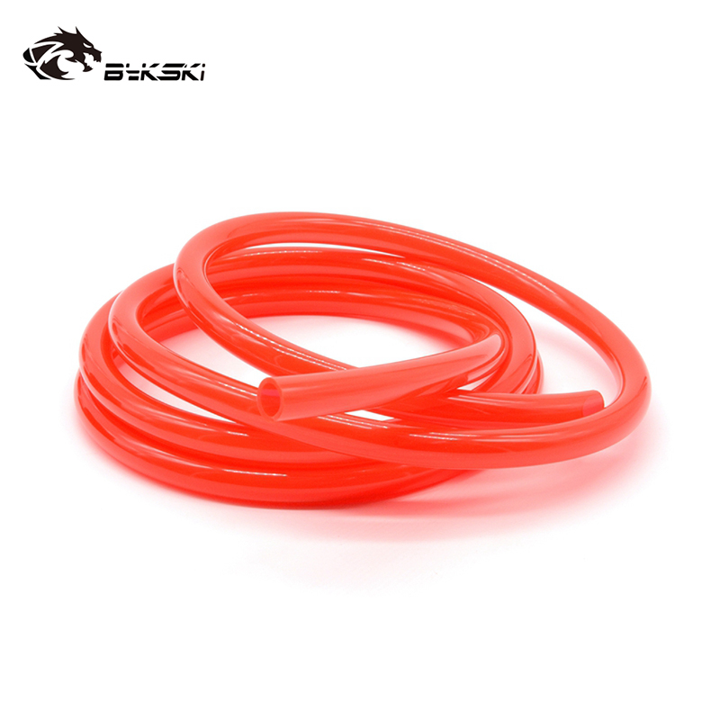 Bykski 10Mm Binnendiameter + 16Mm Buitendiameter Flessibile Buis/Pu Siliconen Tube/Transparant Water Slang leidingen 1 Meter/pcs: red