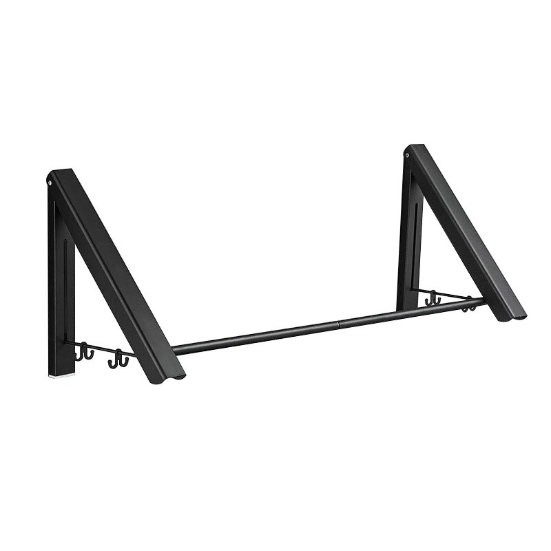 Useful Space Aluminum Wall Hanger Retractable Indoor Clothes Hanger Magic Foldable Drying Rack Waterproof Clothes Towel Rack