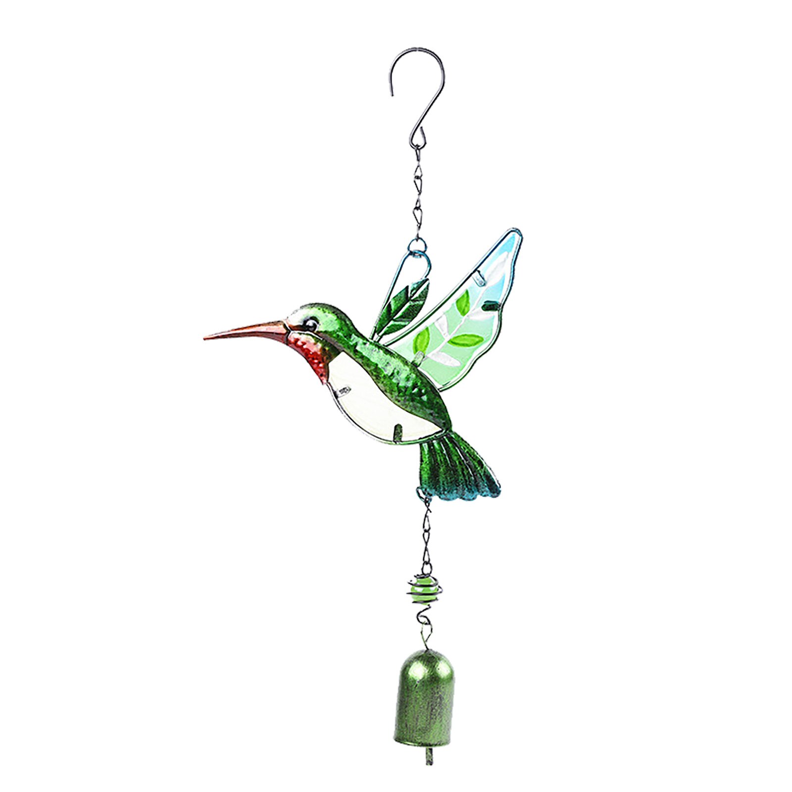 Wind Chimes Aluminum Hanging Ornament Home Outdoor Garden Yard Deco Hummingbird Wind Chime Hangs Pendant for Living room: B