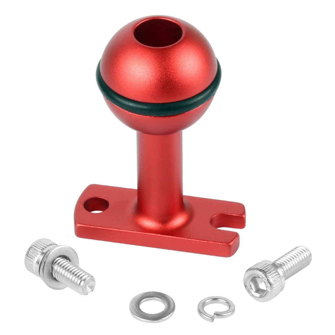 BGNing Ball Head Clip Arm Underwater Camera Light Diving Joint Ball Head Butterfly Clip Adapter Mount for Gopro for DJI Action 2: Metal Type F Red