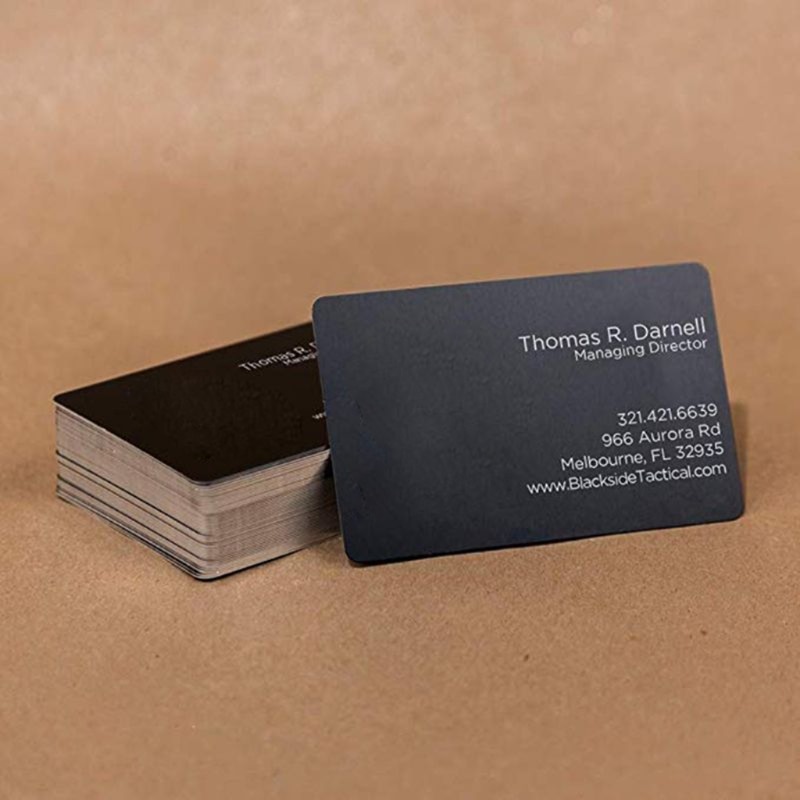 50Pcs Blank Sublimation Metal Name Card Custom Blank Printing Business Cards Kit