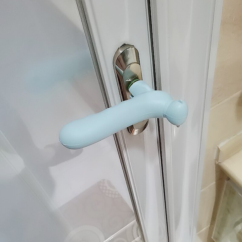 6 Pcs/Lot Cartoon Pig Anti-collision Silicone Door Knob Covers Handle Sleeve Gloves Protector For Living Room Household Bedroom