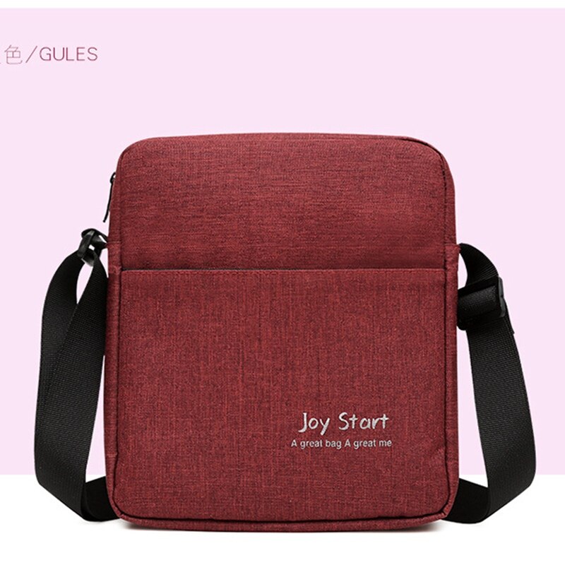 Lokale Voorraad Vrouwen Mannen Waterdichte Crossbody Schouder Messenger Handtas Anti-diefstal Tas: Rood