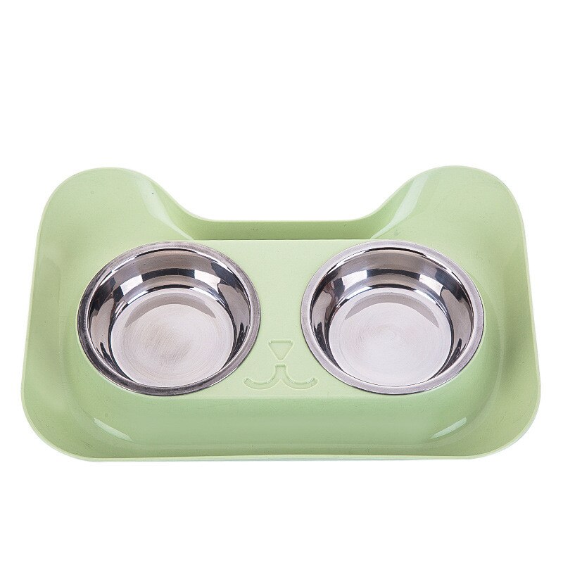 Dubbele Pet Bowls Roestvrij Staal Hond Kom Met Geen Spill Antislip Feeder Bowls Voerbak Voedsel Water Drinken pot Voor Honden Katten