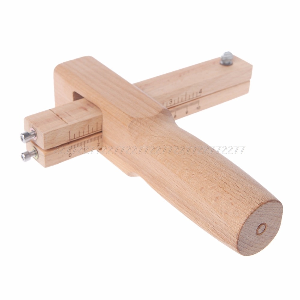 Wood Adjustable Strip Cutter Craft Tool Leather Hand Cutting Tools +5 Blades Au15