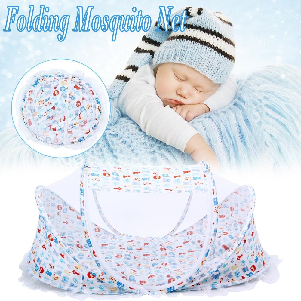 Ensemble trois pièces moustiquaire pliante bébé doublure de lit Installation gratuite avec sac de musique