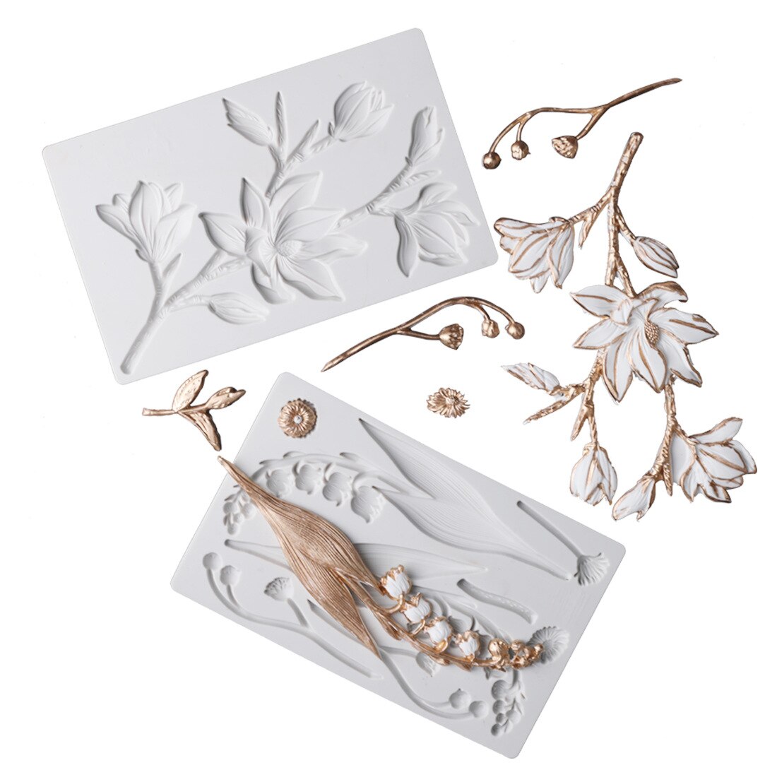 Camélia peônia rosa magnólia flor de cerejeira molde de silicone fondant bolo ferramenta de decoração sugarcraft ferramenta de cozimento de chocolate para bolo