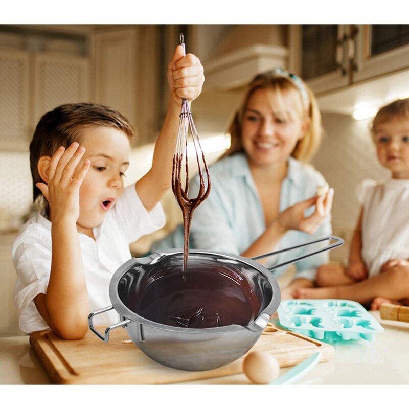 Double Boiler Chocolate Melting Pot with Stainless Steel Pot, Candy Melts Pot for Melting Chocolate, Candy