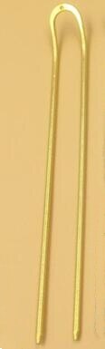 Basehome 5 stk 6 farver 130 x 2mm hårnåle hårkam guld/forsølvet hårtøj gør-det-selv tilbehør fund: Guld