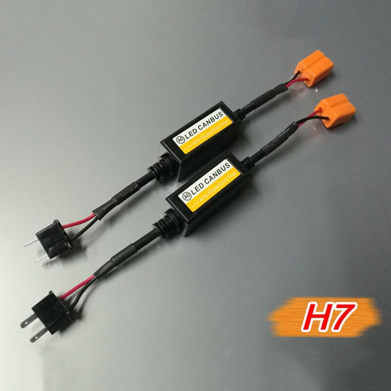 2x H7 H11 H4 Led Decoder Adapter Anti Hyper Blink Flash Fout Annuleren Canbus Koplamp Decoder Canceller Auto Levert: H7