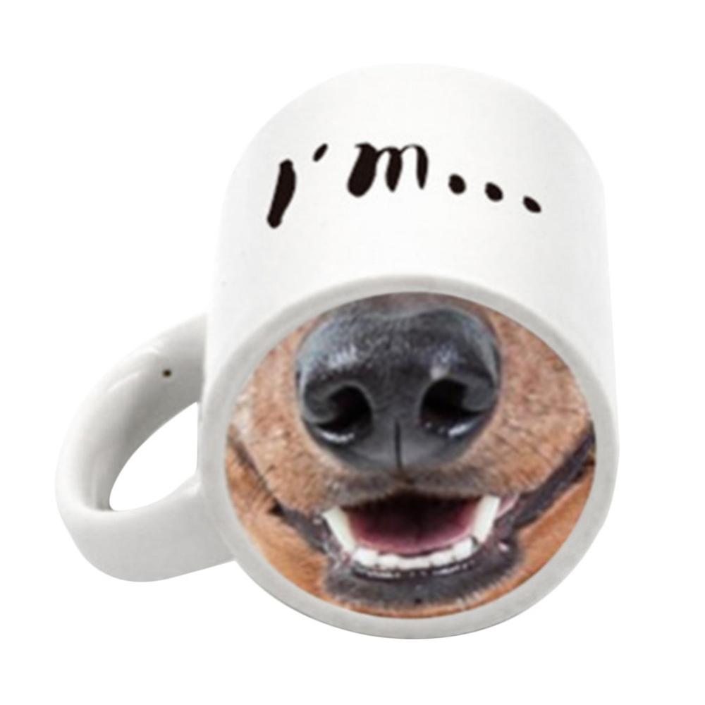Produktbild von Süße Tier-Tasse Mit Löffel - 400ml Keramik Becher Für Kaffee & Frühstück, 5 Designs
