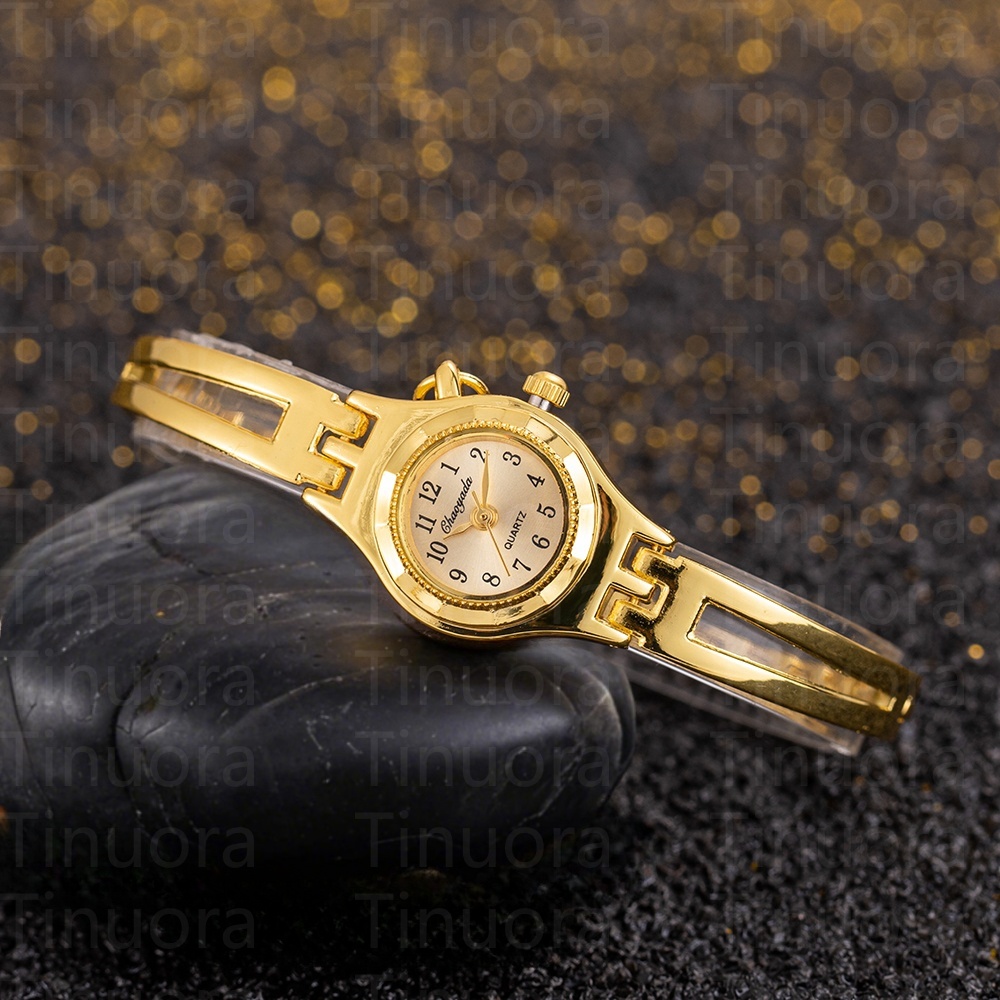 Relojes sencillos y elegantes con esfera pequeña para mujer, relojes de pulsera de cuarzo dorados de lujo para mujer, reloj de pulsera de superior para mujer, reloj femenino