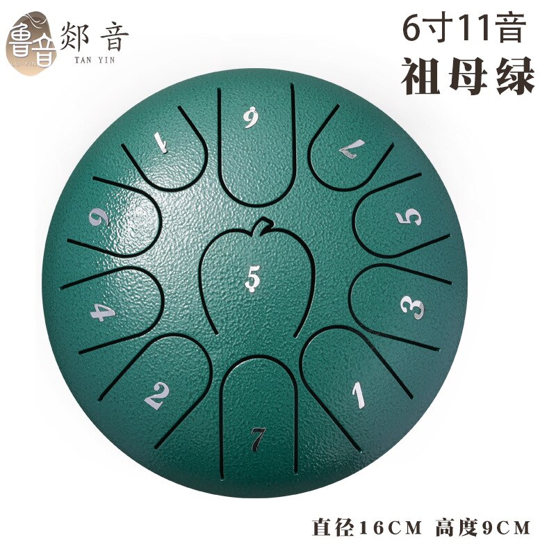 Tongue Drum 11 Notes 6 Inches For Hang Drum Instrument Mini Percussion Lotus Drum Worry Free yoga zazen therapists performa: E05