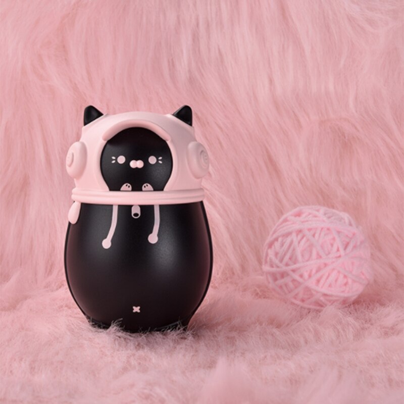 AFBC, lindo calentador de manos para mascotas, Mini calentadores de manos para niñas, portátil, batería externa recargable: Black 9000mAh