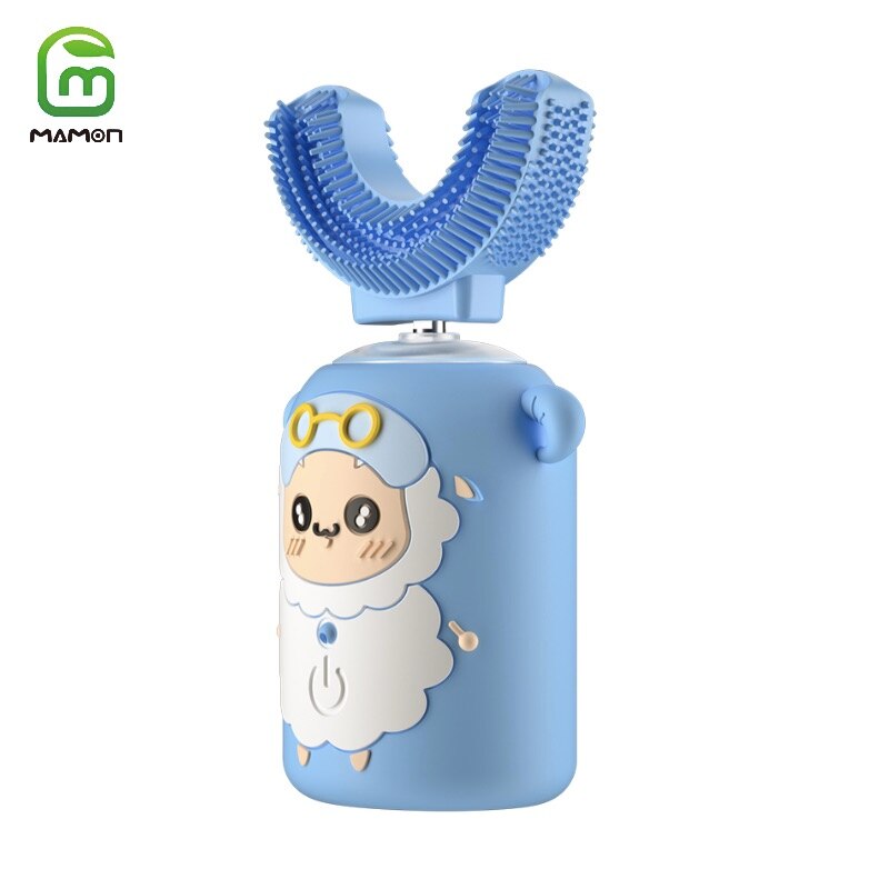 MAMON – brosse à dents électrique pour enfants, pour filles et garçons, étanche, minuterie intelligente Rechargeable, ultrasons à 360 degrés,