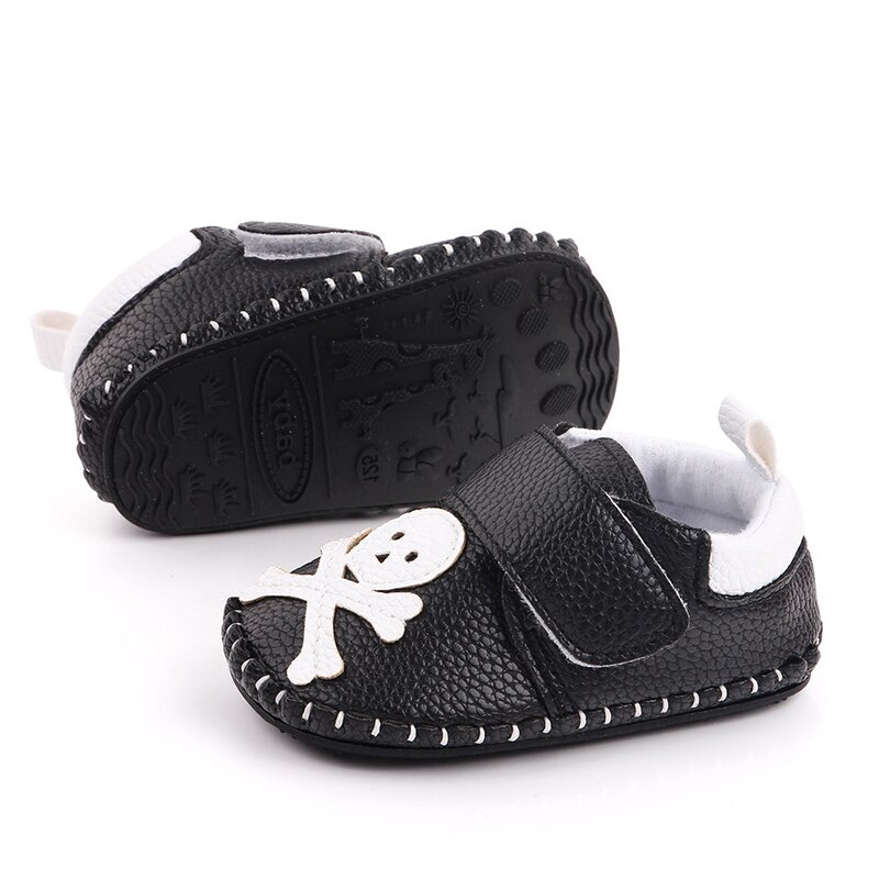 0-18 monate kleinkind schuhe mädchen Karikatur Pu junge Leder Schuhe Scarpe Bambina Buty Dziewczynka Kleines Mädchen Baby Schuh: Schwarz / 0-6 Monate
