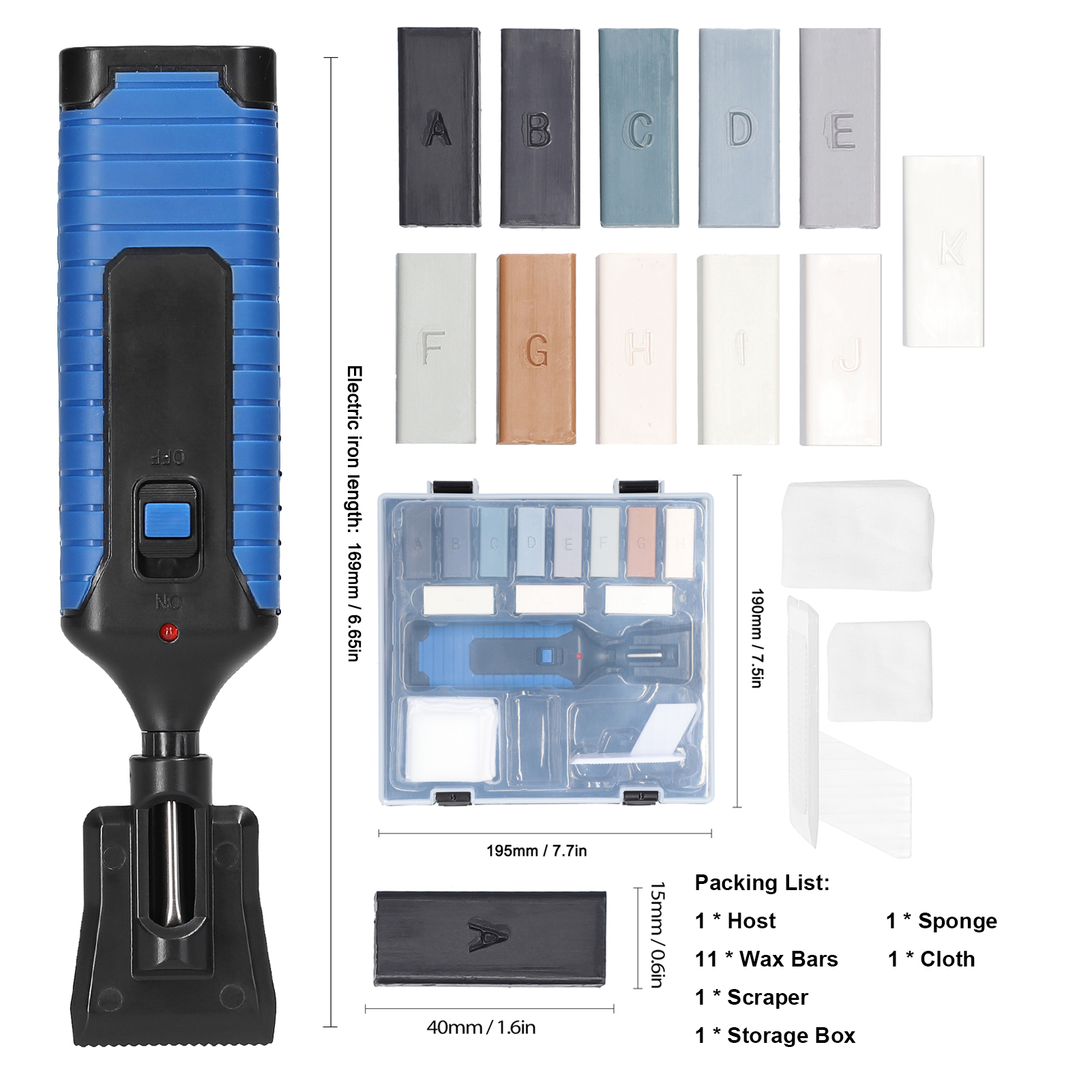 Ceramic Tile Repairing Tool Set Scratch Repairing Crack Fill Tile Surface DIY Floor Repair Kit Fix Wax Scratches Mending Tool