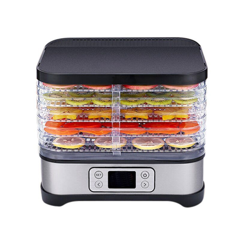 1Pc Voedsel Dehydrator 250W 60Hz Lcd Display Gedroogd Fruit Groenten Kruid Vlees Machine Huishoudelijke Keuken Tool: Default Title