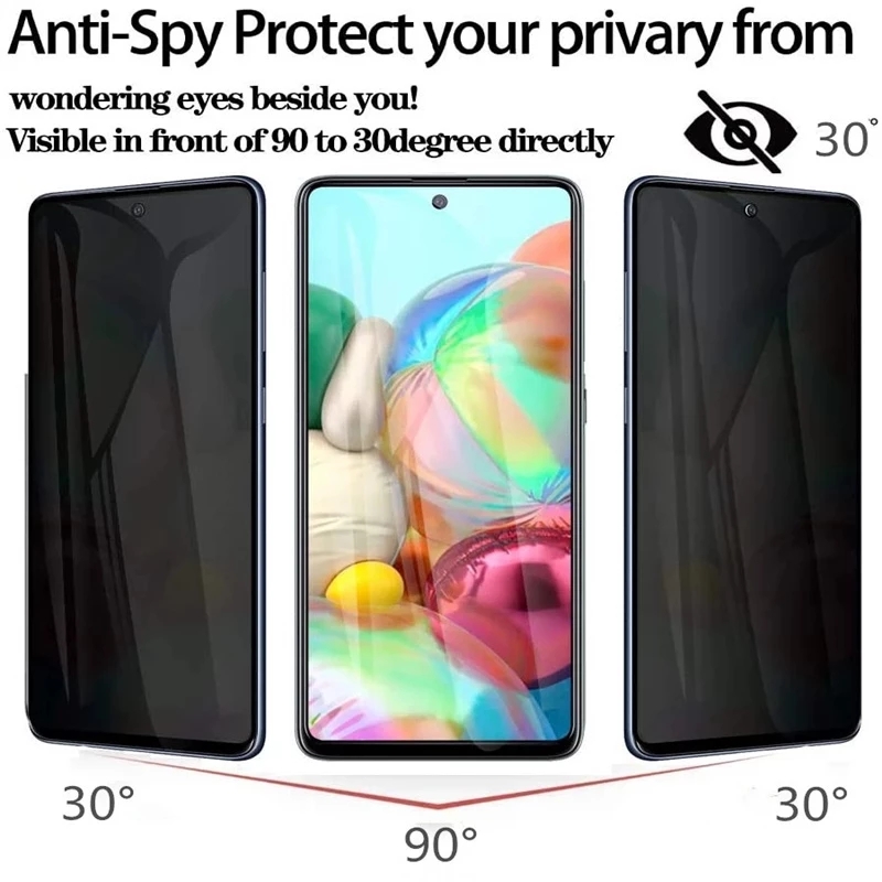3 uds vidrio templado antiespía para Xiaomi Redmi Note 11 Pro Plus 10 9 Pro 11S 10S 9T 8 8T Protector de pantalla de privacidad para Redmi 10 5G