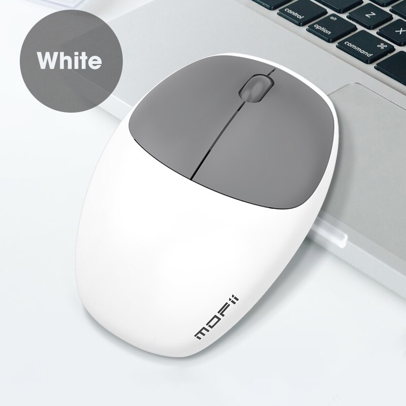 Mofii 2.4G Wireless Mouse Pink Mouse with USB Receiver Portable Mobile Slim Computer gaming Mouse for MacBook PC Notebook Laptop: white