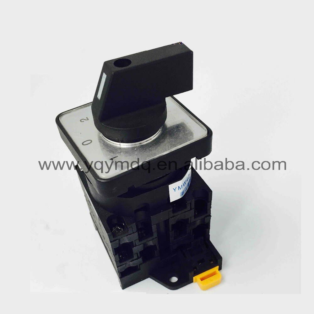 rotary universal switch 3 position Cam switch manual switch industrial DIN rail black 3 poles 32A 12 terminal YMW42-32/3
