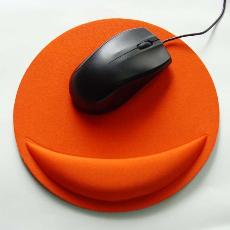 Tapis de souris ergonomique et confortable, antidérapant, couleur unie, pour jeux d'ordinateur, , doux, EVA: 01