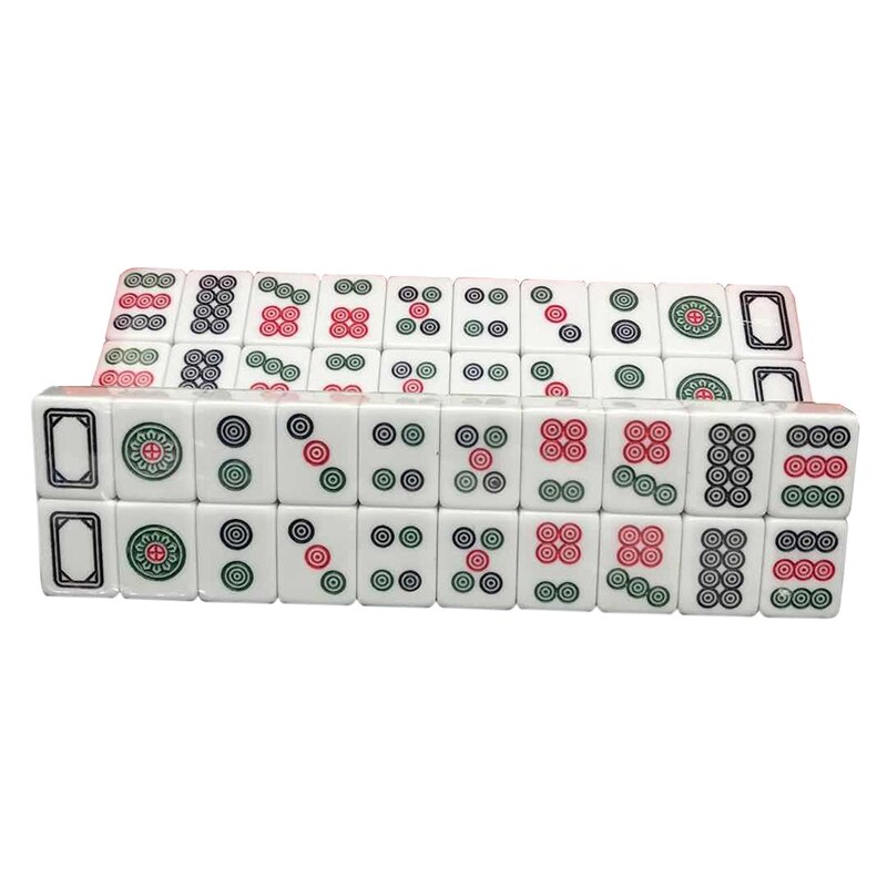 Mahjong Game Set Entertainment Table Game with 40 Medium Size Tiles