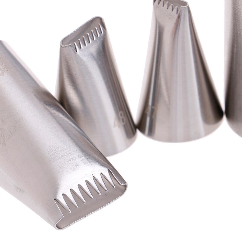 5 unids/set de boquillas para manga pastelera decoración de tarta fondant Acero inoxidable tubo de escritura boquilla utensilios para hornear y pastelería