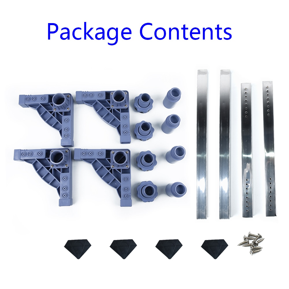 Washing Machine Pedestal Stand Heavy Duty Steel 300kg Capacity Non Slip