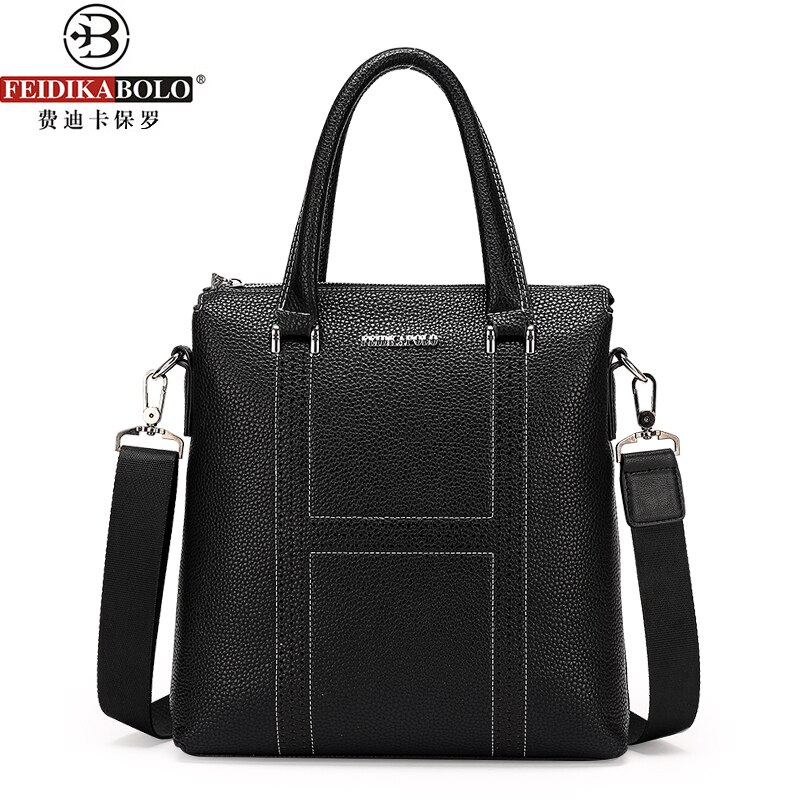 FEIDIKABOLO Simple homme sac à main en cuir souple hommes Messenger sacs sacoche pour ordinateur portable hommes mallette sac homme