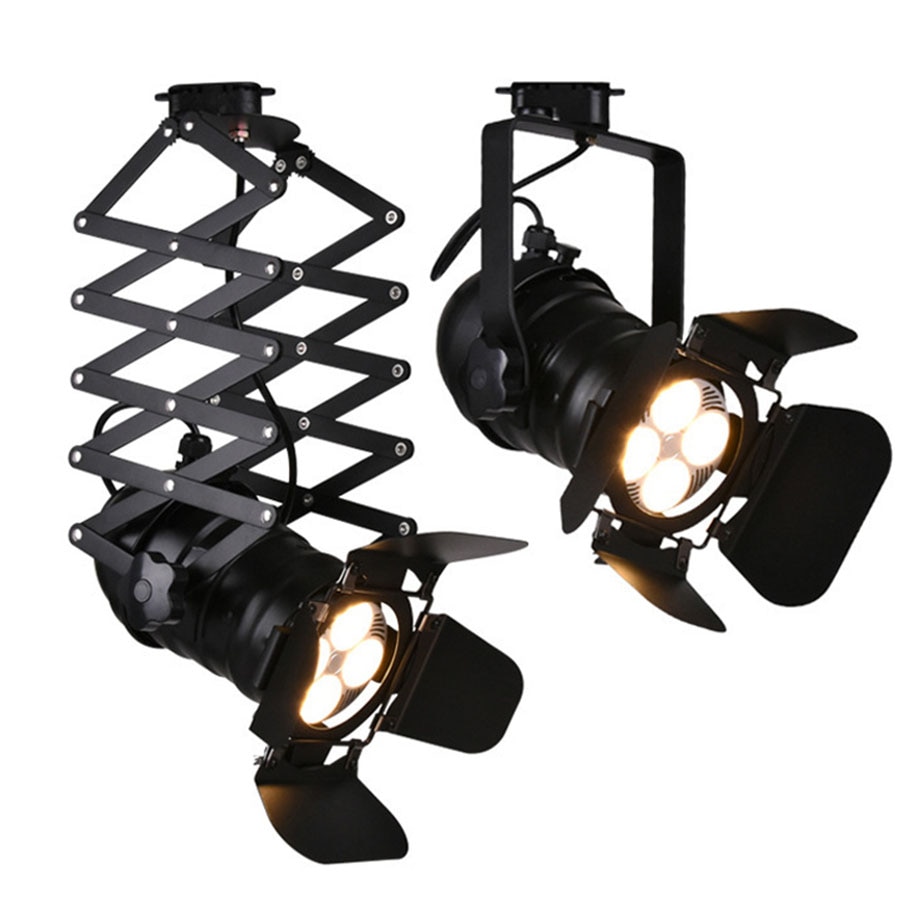 Thrisdar 30 W retro LED track licht vier-leaf stretch track scheinwerfer kleidung shop mall COB led-strahler