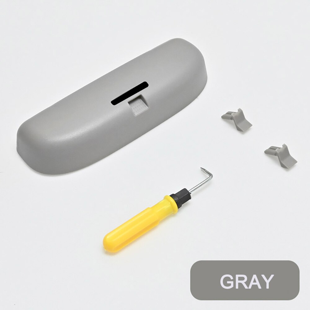 Jameo custodia per occhiali da suola per auto per Mercedes Benz W212 C180 E63 C300 E250 C classe E GLK GLC GLE AMG X204 W205 W203 W204: Grigio