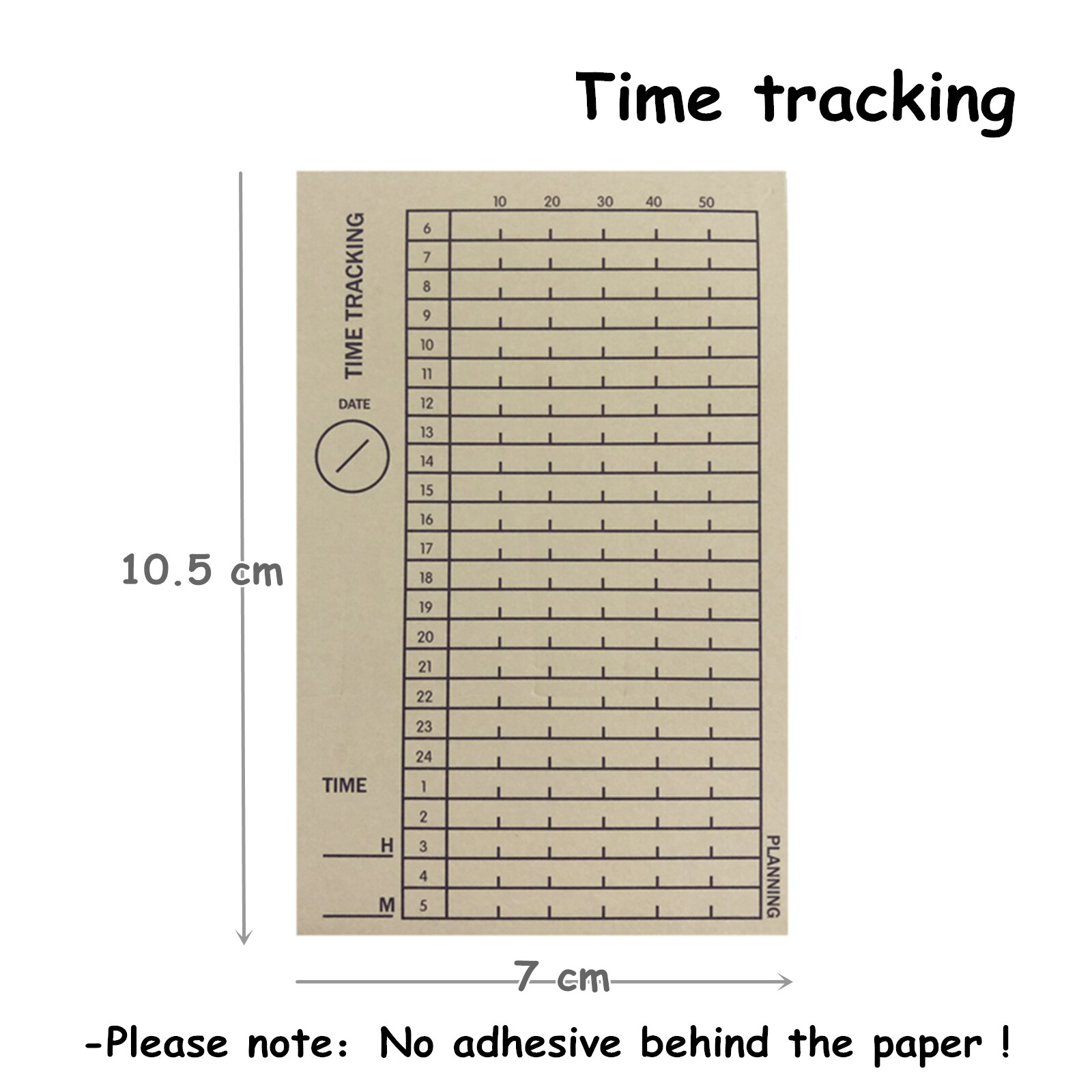 Bloc-notes avec calendrier quotidien, 50 feuilles, carnet de notes avec listes de choses à faire, notes, Plan horaire, avec retard, papeterie: Time tracking