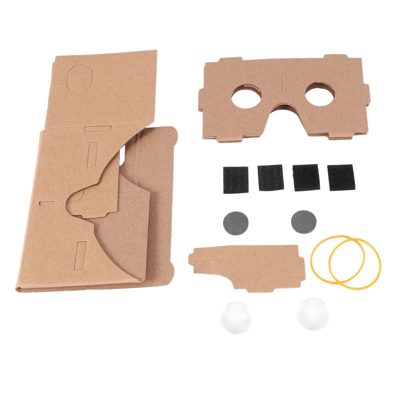 2x 6 zoll diy 3d vr virtual reality brillen hartfaserplatte für google cardboard