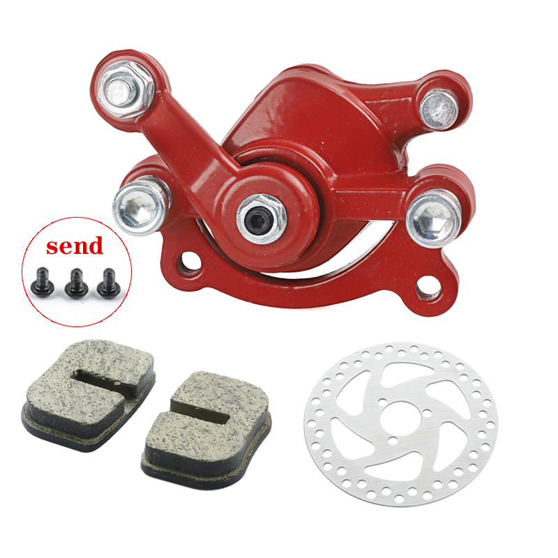 Accesorios de disco de freno para motocicleta, pinza de freno mecánica pequeña de cuatro ruedas de dos tiempos para Mini Scooter todoterreno de 49CC: Rosa