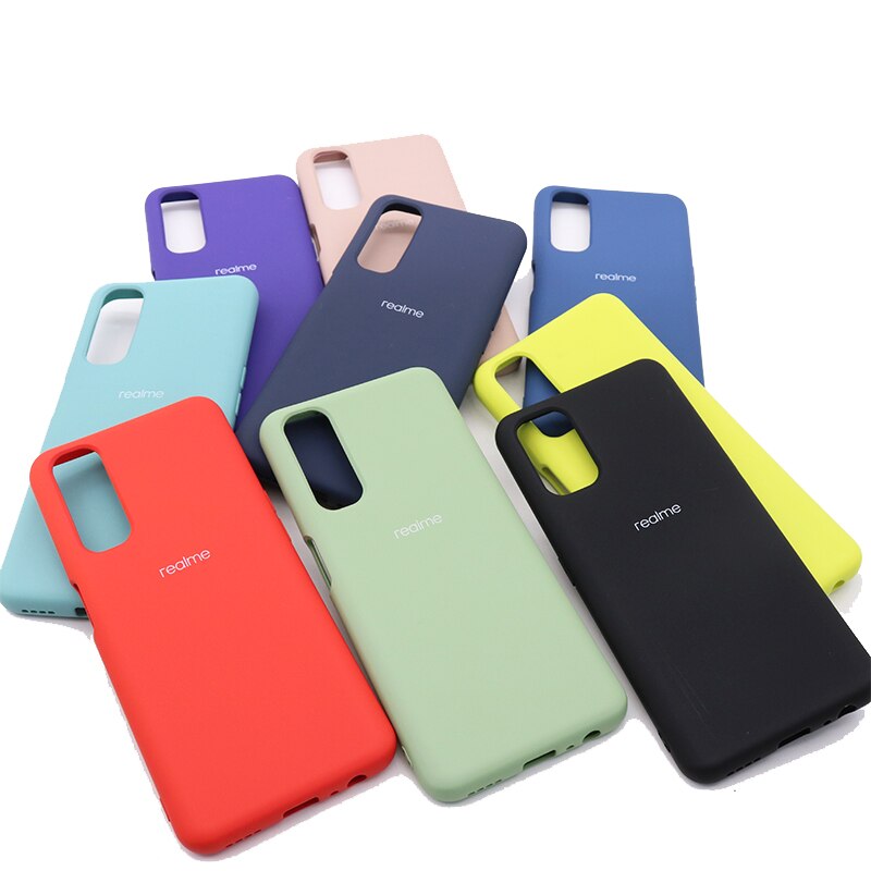 Para verdadero yo 7 7pro Teléfono de silicona líquida para verdadero yo 7 caso cubierta suave y sedoso-Touch cubierta protectora para verdadero yo 7