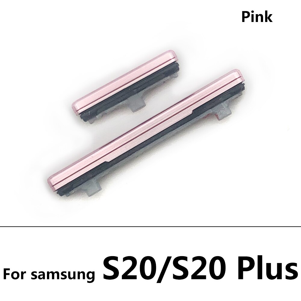 Power Knop + Volume Zijknop Voor Samsung Galaxy S20 / S20 Plus / S20 Ultra Rne Plastic Knop: S20 Pink