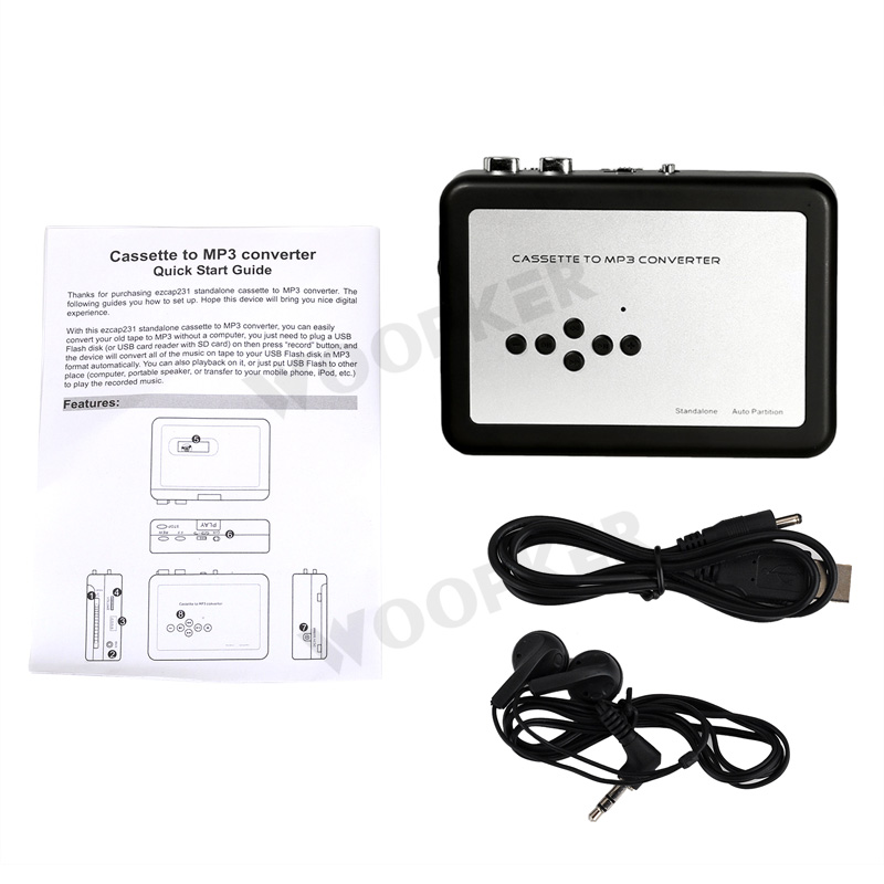 Cassette Recorder Speler Tapes Om MP3 Digitale Converter Bespaar Naar Usb Flash Drive Rechtstreeks