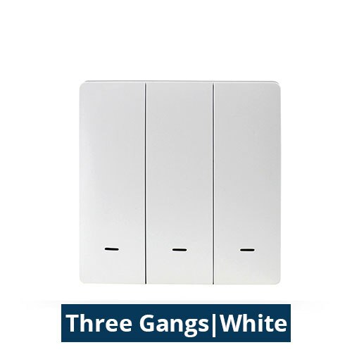 Zemismart Tuya Zigbee Wireless Switch Battery Wall Remote with Push Button Smart Life 1 2 3 Gangs: 3 Gang
